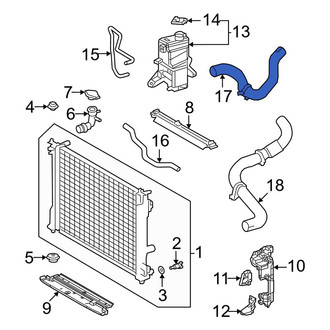 Lexus OE - Upper Radiator Coolant Hose