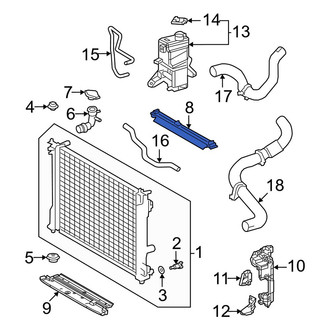 Lexus OE - Front Lower Radiator Support Air Deflector