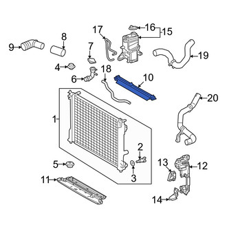 Lexus OE - Front Upper Radiator Support Air Deflector