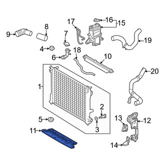 Lexus OE - Front Lower Radiator Support Air Deflector