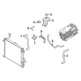 Lexus OE - Inverter Cooling Components (W/O External Cooler)