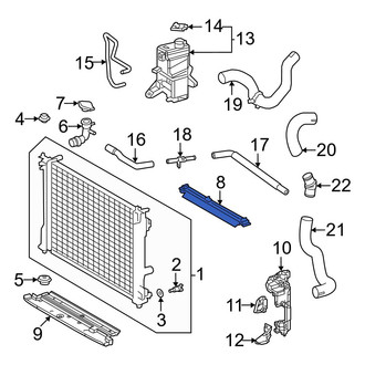 Lexus OE - Front Upper Radiator Support Air Deflector