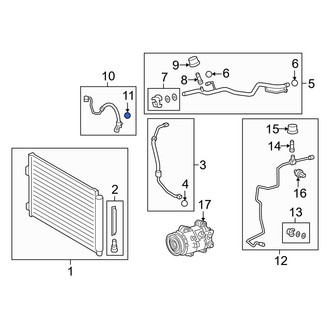 Lexus OE - Lower A/C Refrigerant Line O-Ring