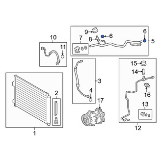 Lexus OE - Lower A/C Refrigerant Line O-Ring