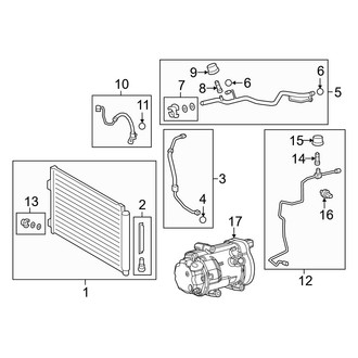 Lexus OE - Air Conditioner & Heater - Condenser, Compressor & Lines (Base)