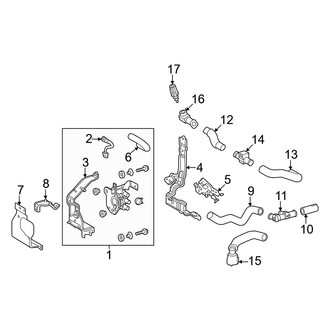 Lexus OE - Air Conditioner & Heater - Auxiliary A/C & Heater Unit (Water Valve)