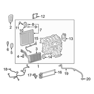 Lexus OE - Air Conditioner & Heater - Evaporator & Heater Components