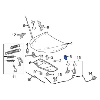 Lexus OE - Front Hood Stop Buffer