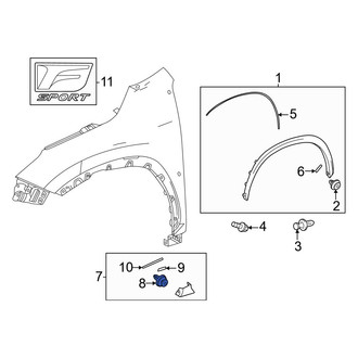 Lexus OE - Wheel Arch Molding Clip