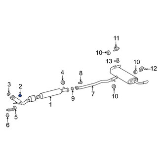 Lexus OE - Catalytic Converter Nut