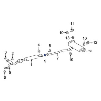 Lexus OE - Exhaust Muffler Gasket