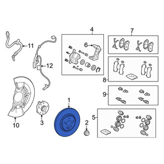 Lexus OE - Front Disc Brake Rotor