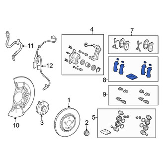 Lexus OE - Front Disc Brake Pad Shim Kit