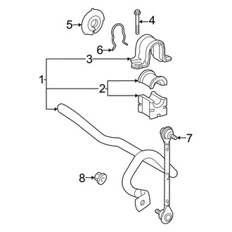 Lexus OE - Front Suspension - Stabilizer Bar & Components
