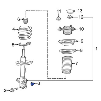 Lexus OE - Lower Suspension Strut Nut