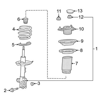 Lexus OE - Front Suspension - Struts & Components