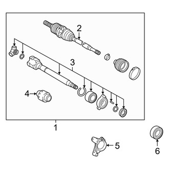 Lexus OE - Front Suspension - Drive Axles (FWD)