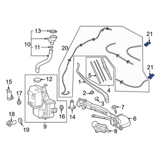 Lexus OE - Front Windshield Washer Nozzle