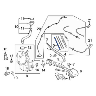 Lexus OE - Front Right Wiper Blade Refill