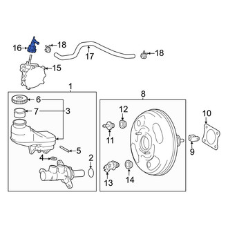 Lexus OE - Brake Vacuum Hose Connector