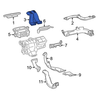 Lexus OE - Front Center Instrument Panel Air Duct