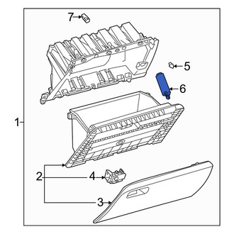Lexus OE - Front Glove Box Support