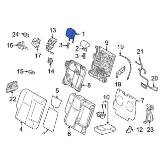 Lexus OE - Rear Right Inner Headrest