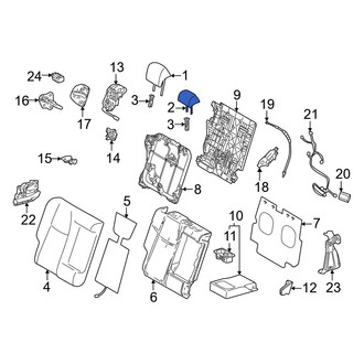 Lexus OE - Rear Left Headrest