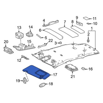Lexus OE - Left Sun Visor