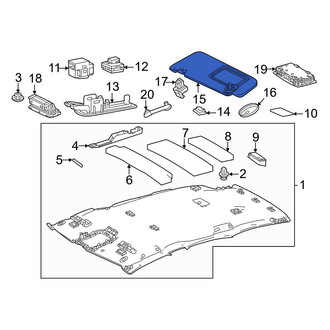 Lexus OE - Left Sun Visor
