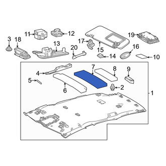 Lexus OE - Center Headliner Insulator