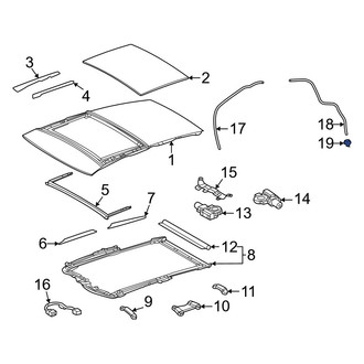 Lexus OE - Rear Sunroof Drain Hose Grommet