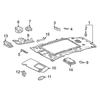 Lexus OE - Roof - Interior Trim (Panoramic Roof)
