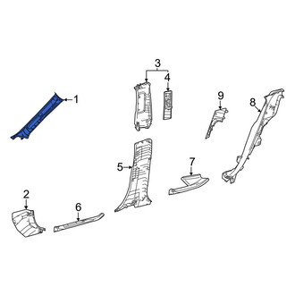 Lexus OE - Left Body A-Pillar Trim Panel
