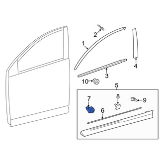 Lexus OE - Door Molding Clip