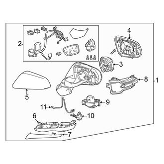 Lexus OE - Front Door - Outside Mirrors (Japan Built)