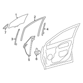 Lexus OE - Front Door - Glass & Hardware