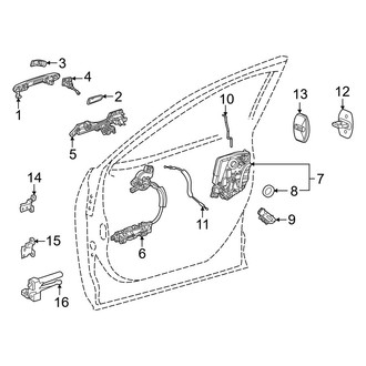 Lexus OE - Front Door - Lock & Hardware