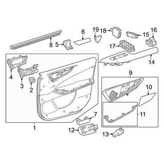 Lexus OE - Front Door - Interior Trim (NAP Built)