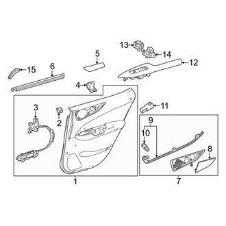 Lexus OE - Rear Door - Interior Trim (Japan Built)