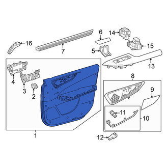 Lexus OE - Rear Left Inner Door Interior Trim Panel