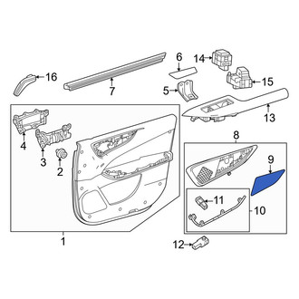 Lexus OE - Rear Left Door Panel Insert
