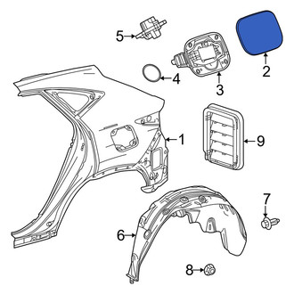 Lexus OE - Rear Fuel Filler Door