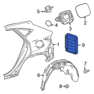 Lexus OE - Rear Quarter Panel Vent