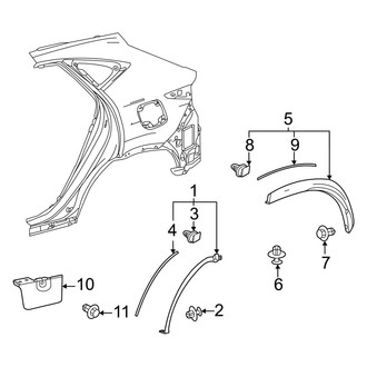 Lexus OE - Quarter Panel - Exterior Trim