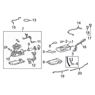 Lexus OE - Rear Fuel Tank Strap