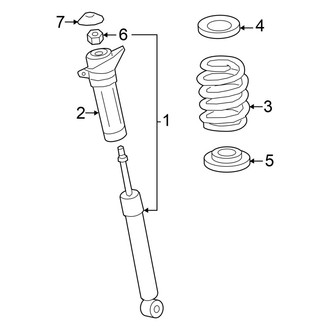 Lexus OE - Rear Suspension - Shocks & Components (FWD)