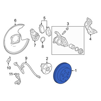 Lexus OE - Rear Disc Brake Rotor