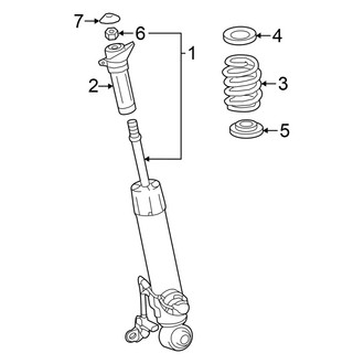 Lexus OE - Rear Suspension - Shocks & Components (With Adaptive Suspension), (F Sport)