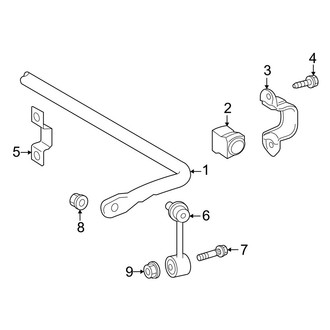 Lexus OE - Rear Suspension - Stabilizer Bar & Components